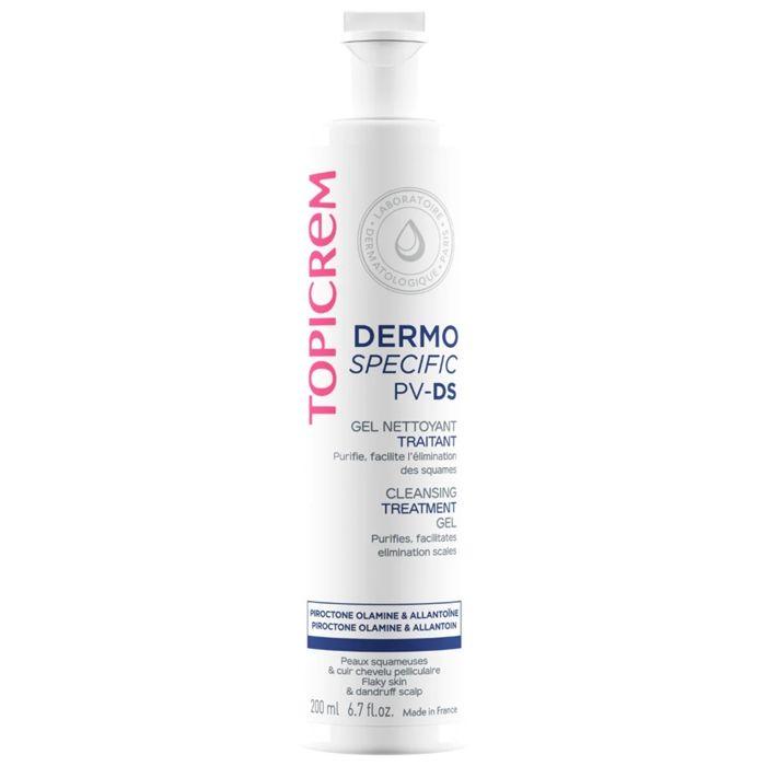 Gel Nettoyant - Topicrem - PV/DS - 200ml - Hypoallergénique - Peaux Squameuses