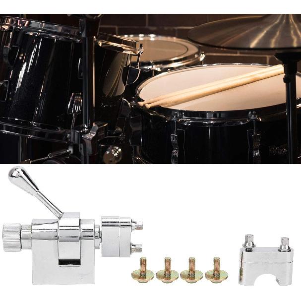 Abhebung Snare Drum Sieb Silber Metall mit Filterkopf Befestigungsschrauben Schlaginstrument Zubehör Zinklegierung