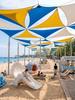 Rainproof Sun Shade Sail for Outdoor Spaces - Triangle Canopy for Beach or Courtyard