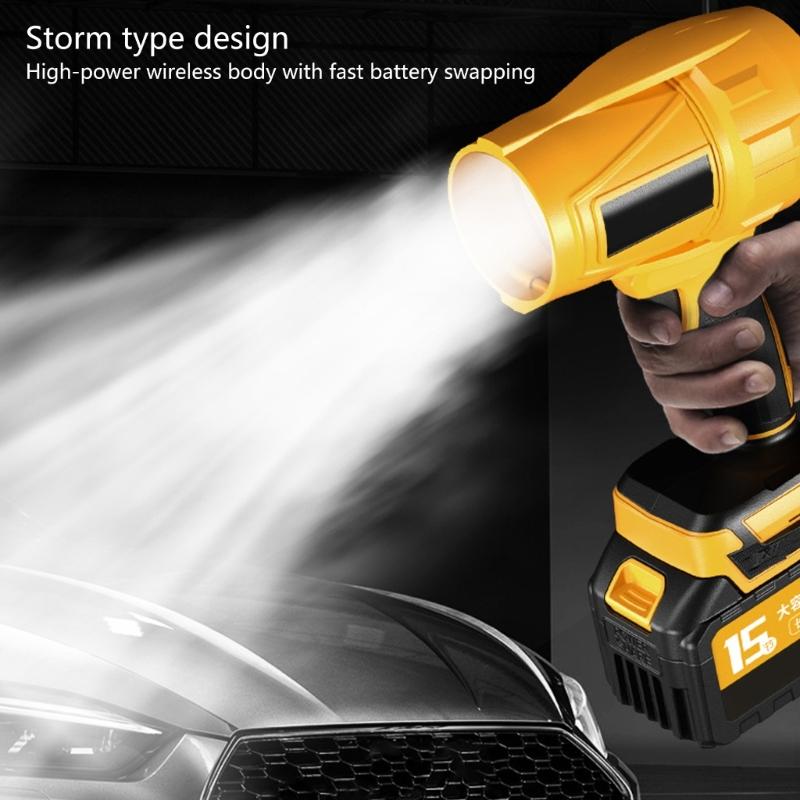 Power Handheld Violent Blower Fan Jet Blower Cooling Fan Adjustable Speed for Car Outdoor Garden Leaf Blowing