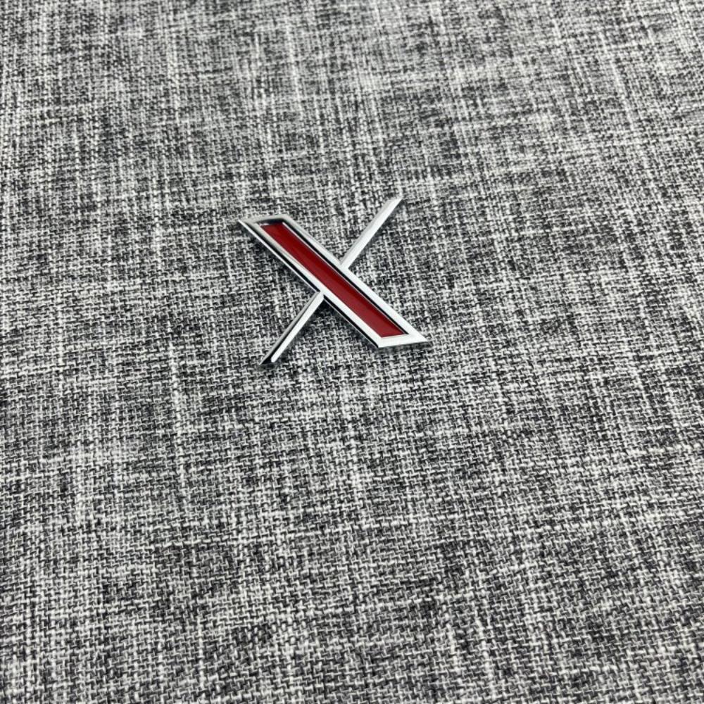 Car motorcycle electric car personalized DIY metal modification X letter labeling body side label tail label fuel tank cover labeling