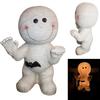26cm Resin Mummy Figurine Standing Decorative Statue Wrapped Bandage Design with Bat Detail for Indoor Display Collectible Ornament