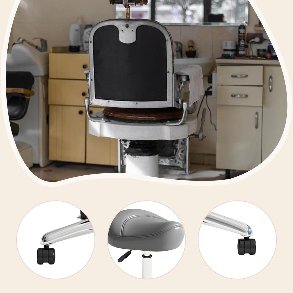 Saddle Stool Easy To Clean Adjustable Swivel Salon Stool for Home SPA Lab