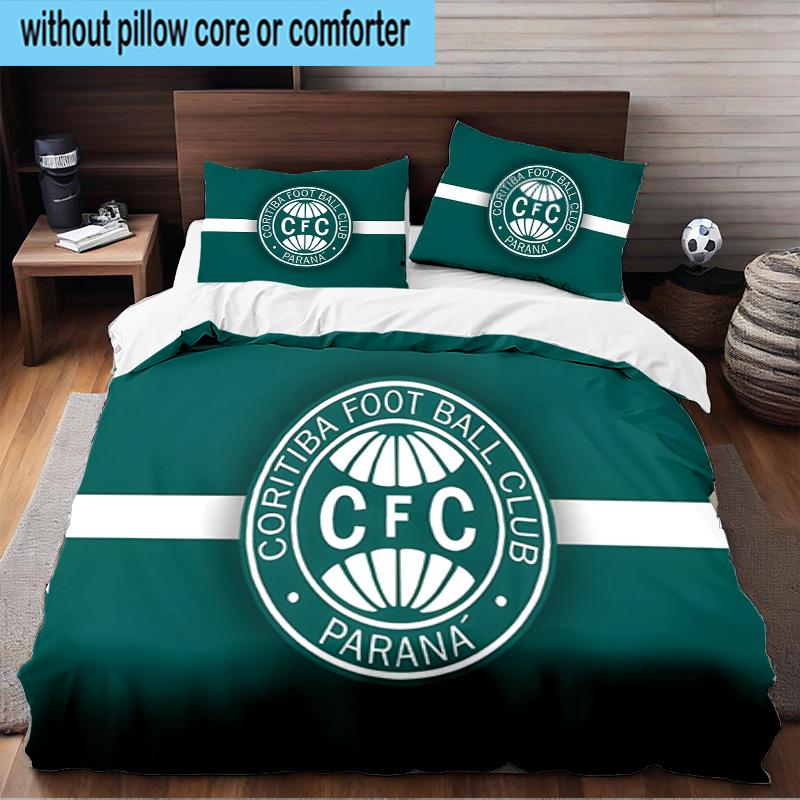 3PCS Coritiba Football Club Crest Bedding Set For Bedroom, Dormitory,Including 1pc Duvet Cover And 2pcs Pillowcases Large size Fan gift
