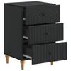 Nightstand Black 43 x 41 x 66.5 cm Particleboard