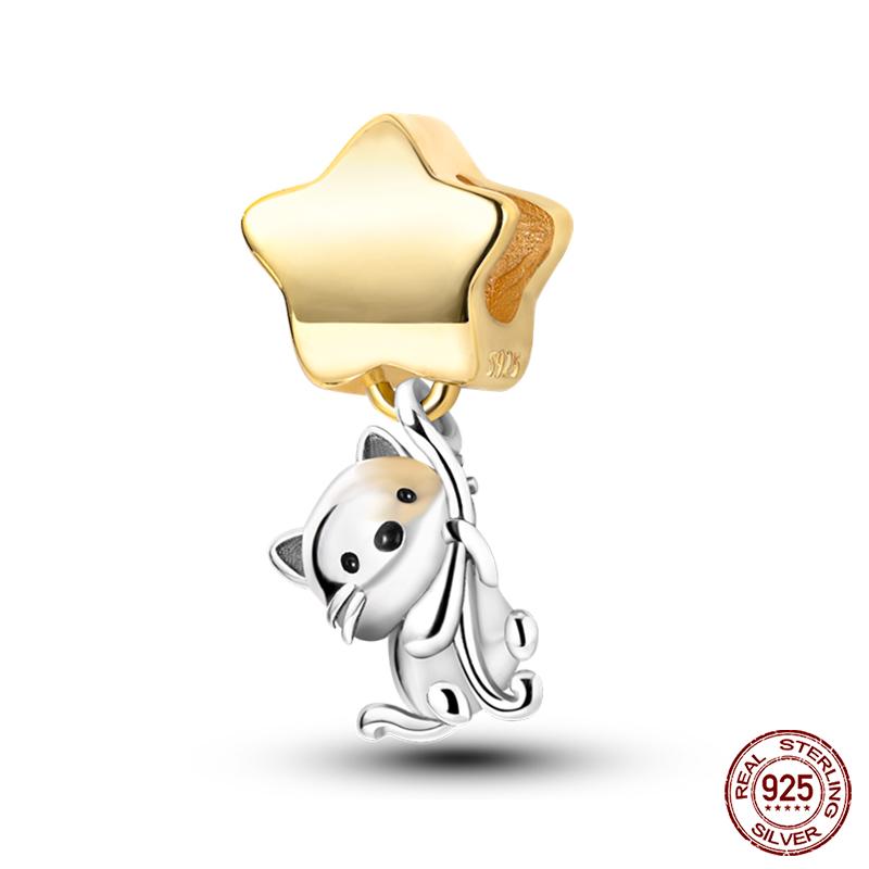 Fit Qikaola Original Bracelet Fashion Bee Astronaut Eiffel Tower Copper Charms Beads Fine Diy Birthday Jewelry For Women