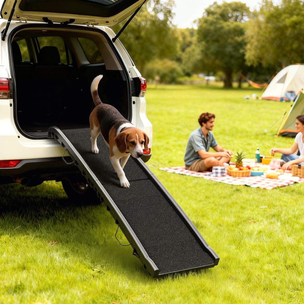 Foldable Dog Ramp with Frosted Anti-slip Surface, Portable & Lightweight, for Cars, Home, 155 X 38.5 X 15.5 Cm