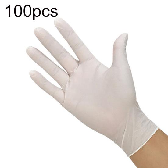 100Pcs Disposable Thick Home Cleaning Elastic Waterproof Kitchen Nitrile Gloves