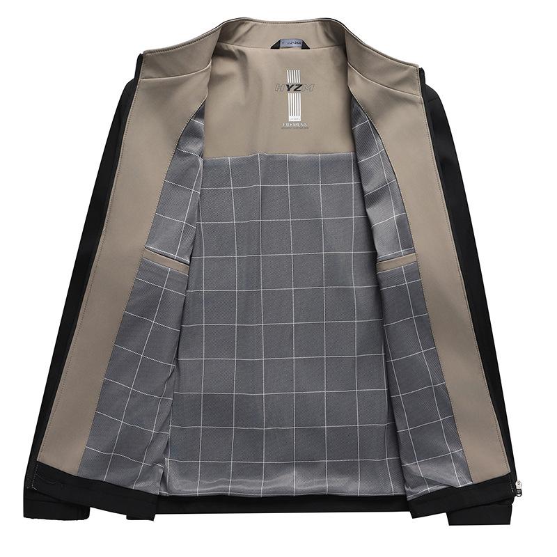 Men's Jacket High-end Casual Business Men's Clothing Spring and Autumn High-end Daddy's Jacket