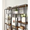 VASAGLE Bookshelf, 6-Tier Bookcase, Geometric Display Shelf, Standing Storage Shelf, 30 x 80 x 180 cm, for Study, Office, Living Room, Bedroom