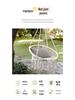 Nordic Style Cotton Rope Hanging Chair - Indoor/Outdoor Tassel Swing Hammock