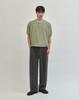 WORK ON BODY OFF Easyon Semi-Overfit Henley Neck / Round Short Sleeve Knit (6 Colors) (Type C)