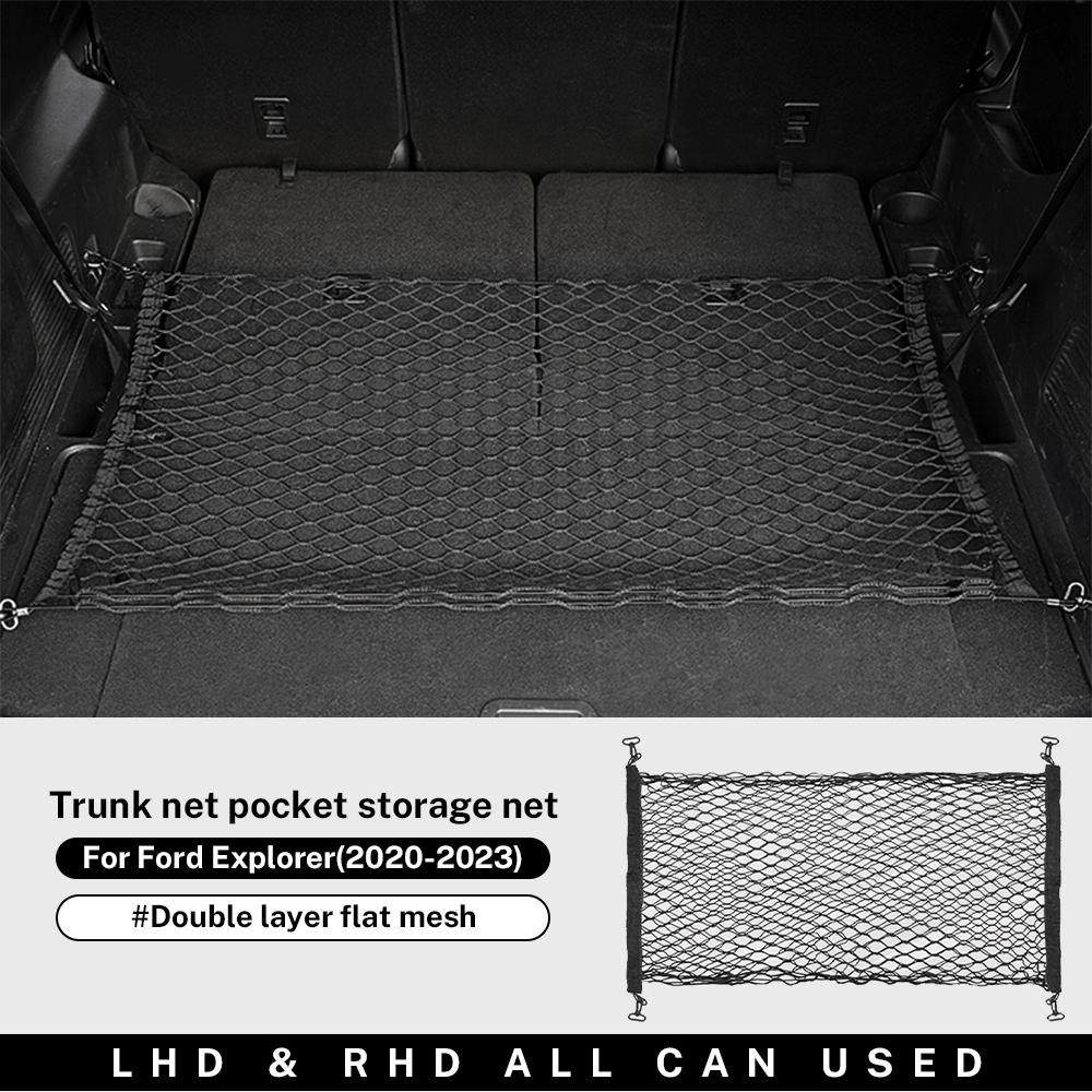 Top Nylon Organizer Car Mesh Elastic Rear Back Cargo Trunk Storage Net Holder For Ford Explorer     Luggage