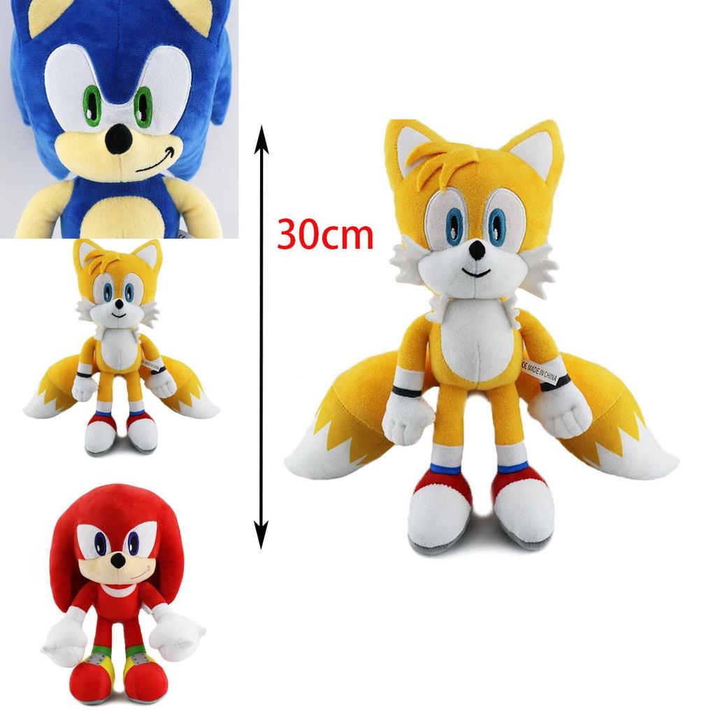 Luxusní plyšová hračka Stín ježek Sonic o velikosti 30 cm, ideální pro mladé fanoušky Sonica a sběratele