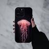 Pink Jellyfish Tear  Phone Case For iPhone 17pro, 16,15,14,13,12,11 X XR Plus,Others Soft Black Cover