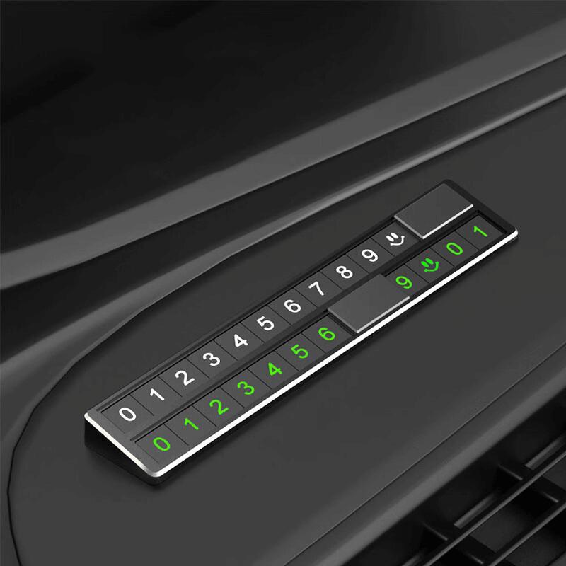 Hidden Luminous Car Parking Phone Number Plate