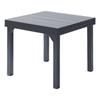 Salon de jardin Ensemble Modulo T 4 / 8 + F 4 + C 4 Alu Gris Wilsa Garden