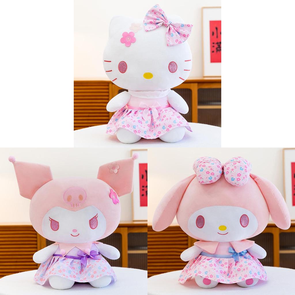 Kt Cat Kuromi Plush Toy With Short Plush Material For Collectors And Kids