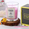White Frosted Glass Scented Candle: High-End, Atmospheric, Creative Souvenir