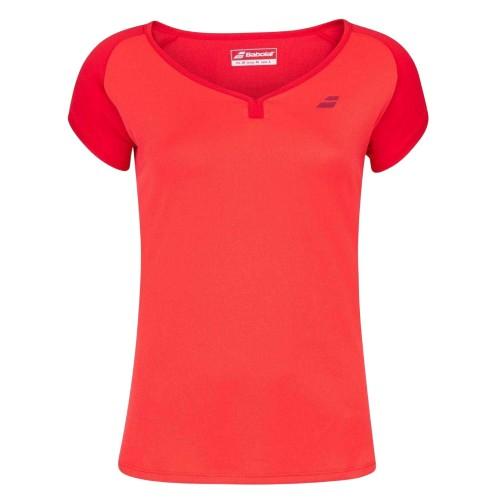 Babolat Girls Play Boat Neck Capped Sleeved T-Shirt