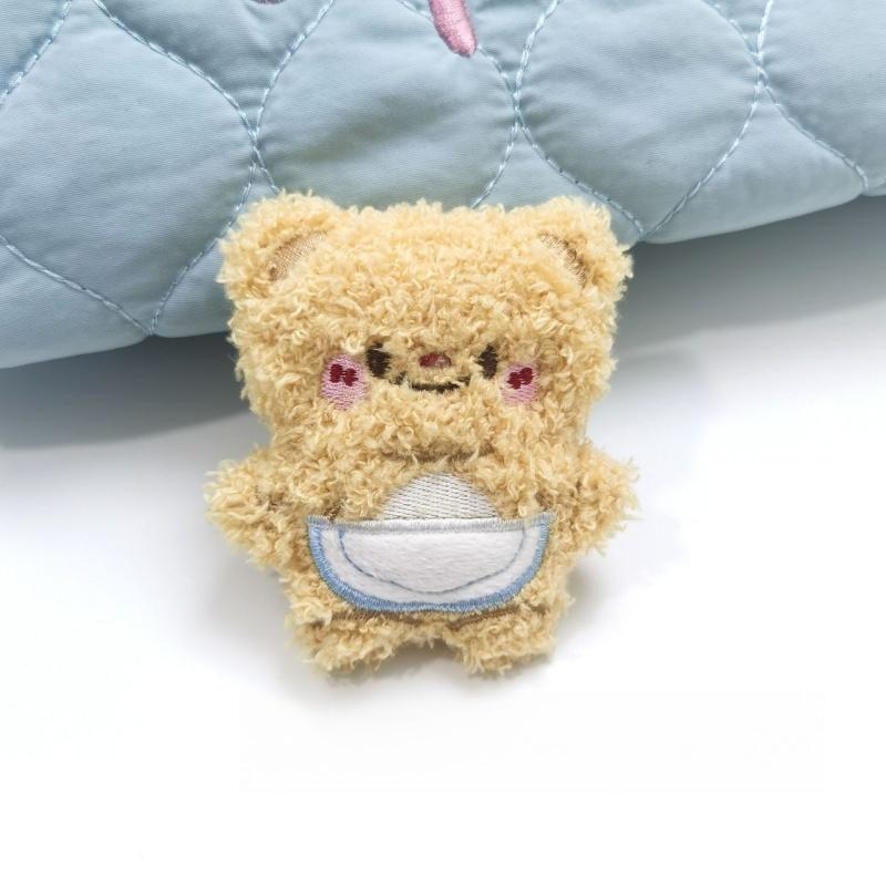 Cute Squeaky Bear Plush Pendant Backpack Keychain Bag Cartoon Pendant Couple Friend Gift