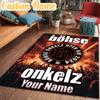 Benutzerdefinierter Name Realm Onkelz Band Teppich Büroteppich, Indoor-Teppich, Stuhlmatte, Wohnzimmer, Fußmatte Spielteppich Heimdekoration Geburtstags-Weihnachtsgeschenke