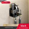 Wall Mounted Toothbrush Holder Hanging Storage Strong Load-bearing Space Aluminum Storage Toothbrush Rack Tooth Storage