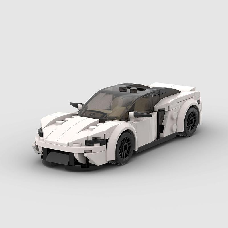 Technical Speed Car MOC City Racing Car Rally Building Blocks Bricks Set Retro Ornament Diy Toys For  Kid Adults Birthday Gifts