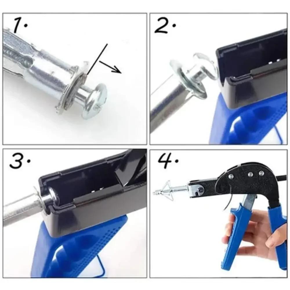 Wall Anchor Fixing Tool with 72 Pieces Molly Bolt Hollow Drive Wall Anchor Screw Combo Kit Heavy Duty Drywall Fixing