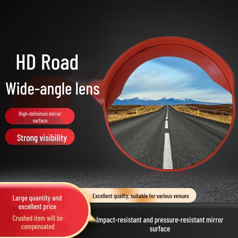 100cm Outdoor Traffic Convex Mirror with 3m Pole