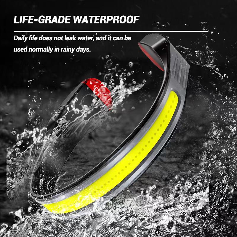 COB Headlights LED Mini Headlights Type-C Rechargeable Outdoor Night Fishing Night Running Neck Lamp