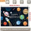 2D Flat Banner  1 Piece  Suitable for Birthday Theme Party Decoration. Featuring Cartoon Characters and Planets.