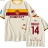 26-27 Season New Roma Team Kit Away Style 3D Digital Print Quick Drying Short Sleeved T-shirt for Male Fans FamilyMatching