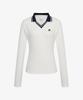 Tennis Collar Ribbed Long Sleeve Tee (Fs263Tl11F001191)