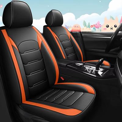 All-inclusive Car Seat Cover Fiber Leather Car Seat Protector, Fit for Most Cars Waterproof Wear and Scratch Resistant