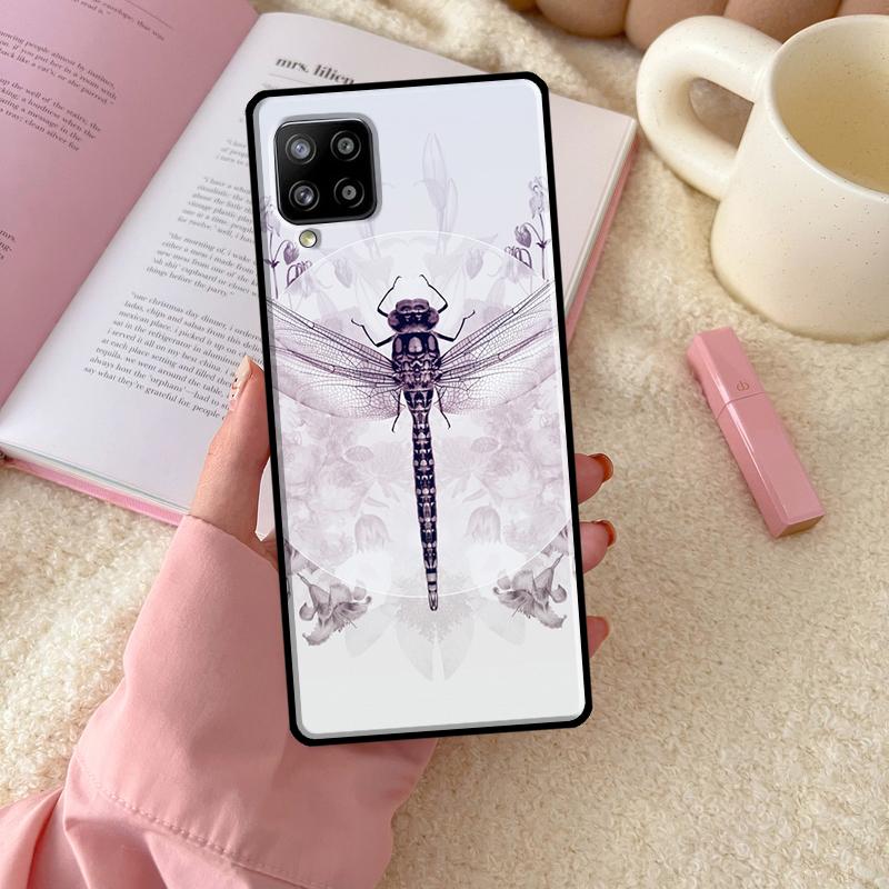 Luxury Dragonfly For Samsung Galaxy A06 A16 A26 A36 A56 A52 A53 A33 A13 A34 A54 A14 A15 A35 A55 A22 A32 Case