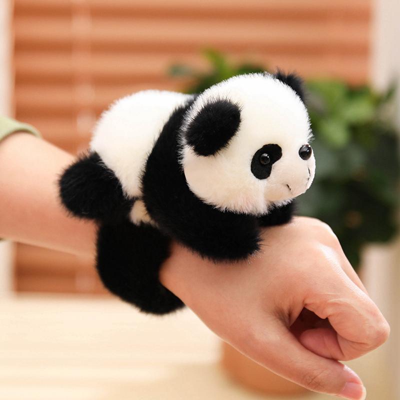 20cm Süßes Klatscharmband Tier-Armband Armband Schwein Fuchs Panda Waschbär Papagei Plüsch Handring Armband Weiche Spielzeuge Kreatives Geschenk