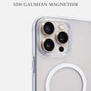 Für iPhone 16 Pro Hülle Magnetische Hülle Stoßfest TPU+PC Klare Handyhülle