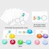 Colorful Digital Operation Card Addition and Subtraction Cognition Cards  Brain-Stimulating Toys