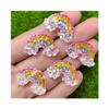 Cute Mini Rainbow Series Flat Back Resin Cabochons Scrapbooking DIY Jewelry Craft Decoration Accessories