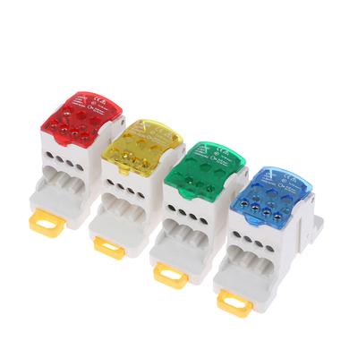 Ukk80A Bloco de terminais Caixa de distribuição de trilhos Conector de fio elétrico universal