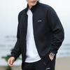 Futter Sport Lifestyle Serie Einfarbig Reißverschluss Lässig Atmungsaktiv Stehkragen Jacke Herrenjacken Schwarz AWDU905-1