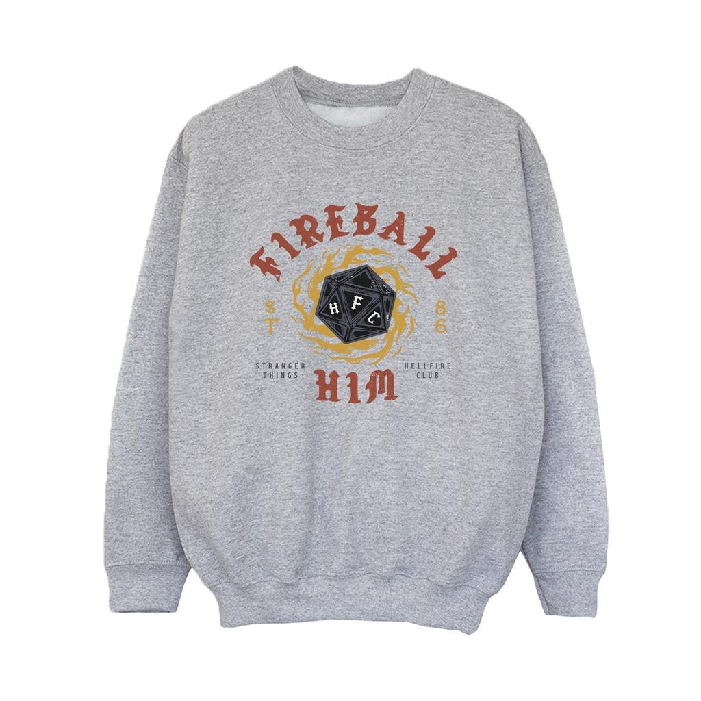 Netflix Boys Stranger Things Fireball Dice 86 Sweatshirt