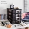 Transparent Drawer-Style Desktop Storage Box for Household Items and Cosmetics
