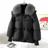 Women's Down Padded Jacket Winter Fashion Thickened Korean Version of The Short Loose Fur Collar Padded Jacket Padded Jacket