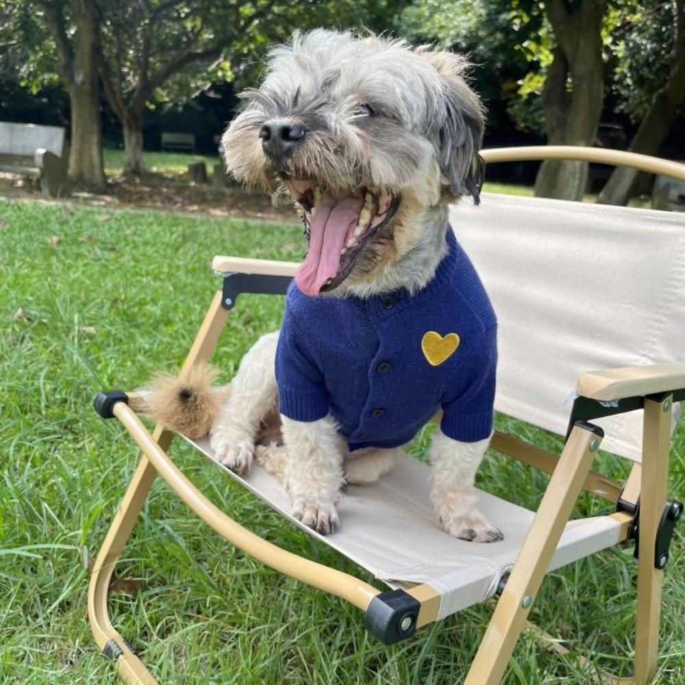 Hautfreundlicher Haustier-Cardigan Romantischer gestrickter Haustier-Mantel Niedliche Frühlings-Katzenkleidung Frühling Herbst