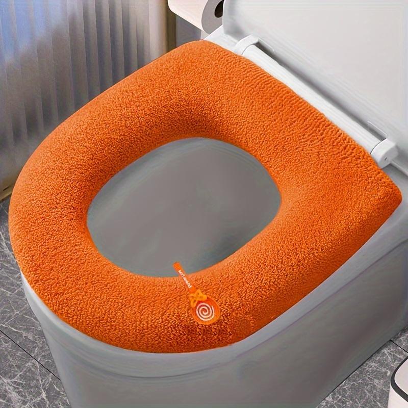 Winter Warm Toilet Seat Cushion - Thick Soft Washable Mat for Bidet Toilet Seat Bathroom