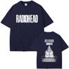 Radiohead Return To The Road European Tour T-shirt Men's Rock Vintage T Shirt Women Gothic Oversized T-shirts