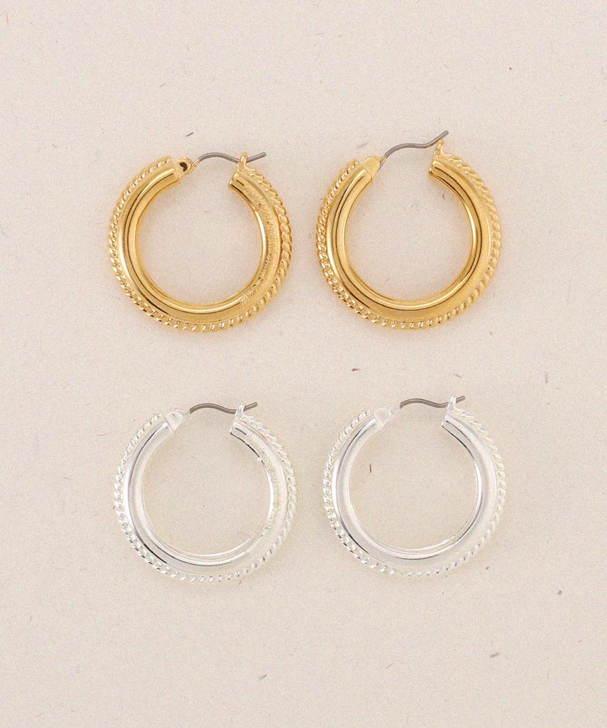 Worthword Wgca Twisted Bold Ring Earrings_2 Types