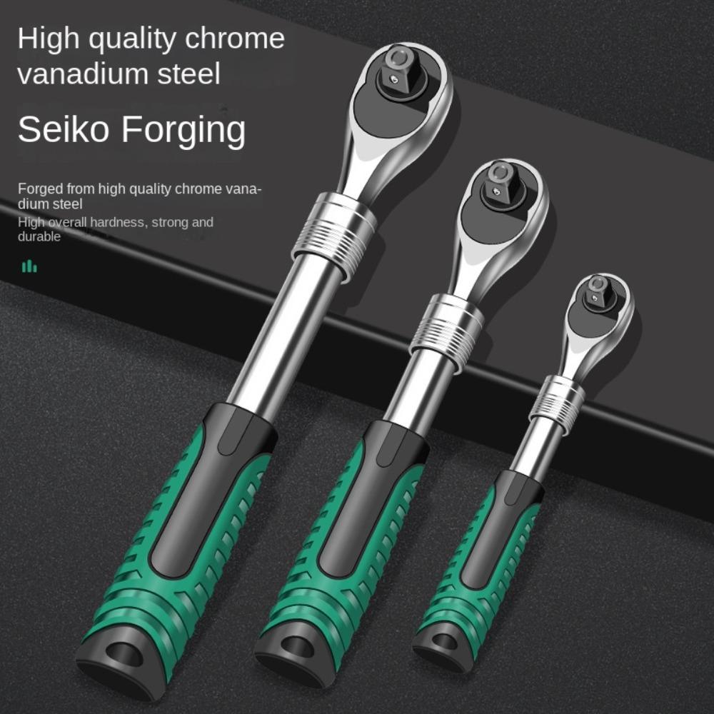 Chrome Vanadium Steel Ratchet Wrench 72 Teeth Socket Spanner New Right Angle Wrench Home